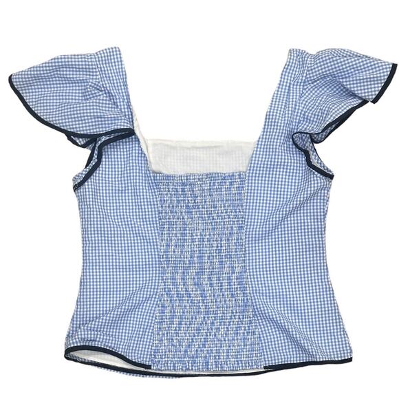 Sail to Sable Gingham Square Neck Top - Picture 4 of 5